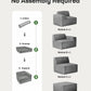 Marsail Modular Sofa, Corduroy Cloud Couches with Deep Seats and High-Back Design, Modular Sectional Sofa for Living Room