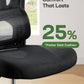 Marsail Ergonomic Office Chair with Adjustable Lumbar Support, High Back Desk Chair with 2D Headrest & Flip-Up Armrests Gaming Computer Task Chair Tilt Function Black