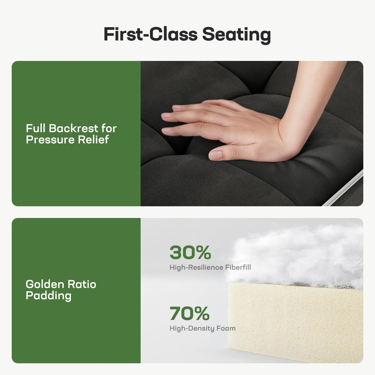 Marsail 3-in-1 Convertible Futon Sleeper Sofa Bed, Pull Out Couch with Adjustable Backrest, USB Charging & Side Pockets, Velvet Fabric Sofa for Living Room, Apartment, Loveseat, Black