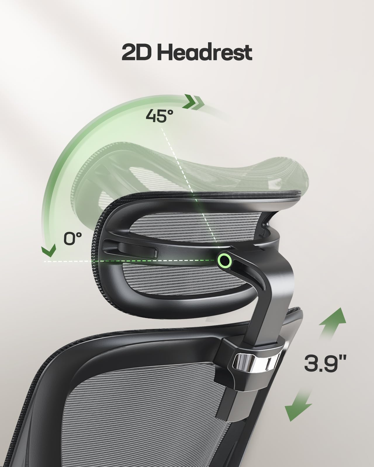 Marsail Ergonomic Office Chair Desk Chair,Gaming Chair with Height Adjustable Lumbar Support,Breathable Mesh Seat Adjustable Swivel Rolling Home Executive, Adjustable Armrest& 90-135°Rocking,Black