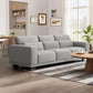 Marsail 89" Sofa, 3 Seater Couch for Living Room, Comfy Sofa with Supportive Cushion and Sturdy Frame, Easy to Clean with Removable Covers, Grey