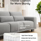 Marsail 89" Sofa, 3 Seater Couch for Living Room, Comfy Sofa with Supportive Cushion and Sturdy Frame, Easy to Clean with Removable Covers, Grey
