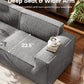 Marsail Modular Sofa, Corduroy Cloud Couches with Deep Seats and High-Back Design, Modular Sectional Sofa for Living Room